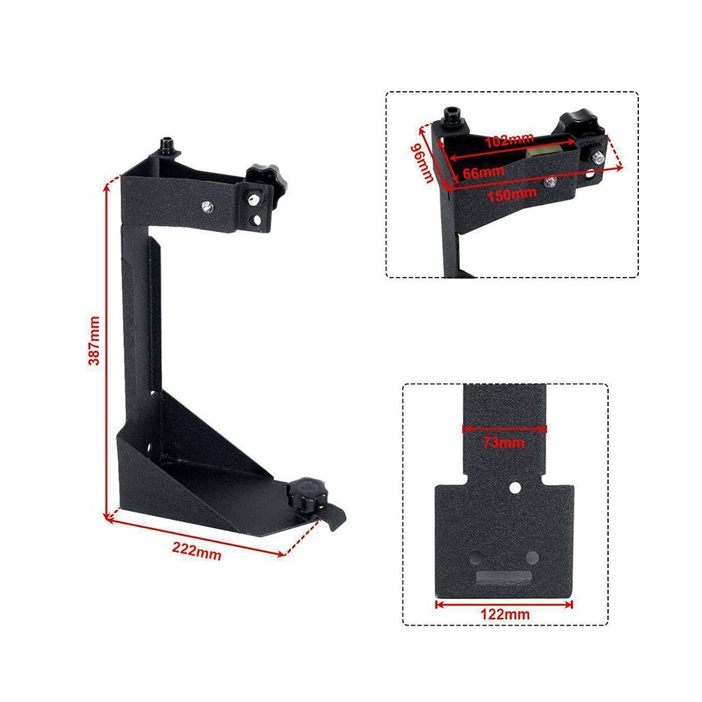 Generic vehicle lifestyle mounted on Wrangler demonstrating real-world cargo saving benefit