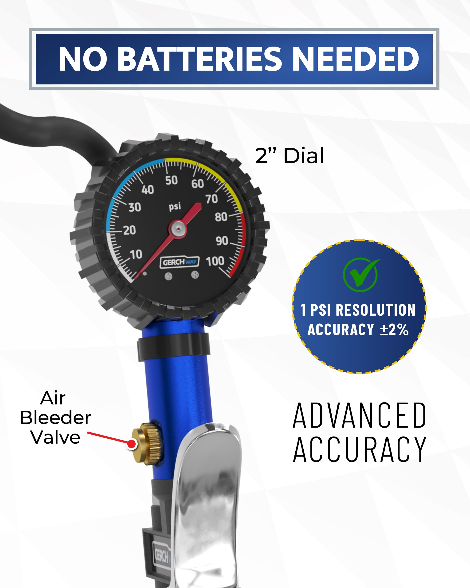 GERCHWAY attached to a road bike valve, secure connection benefit