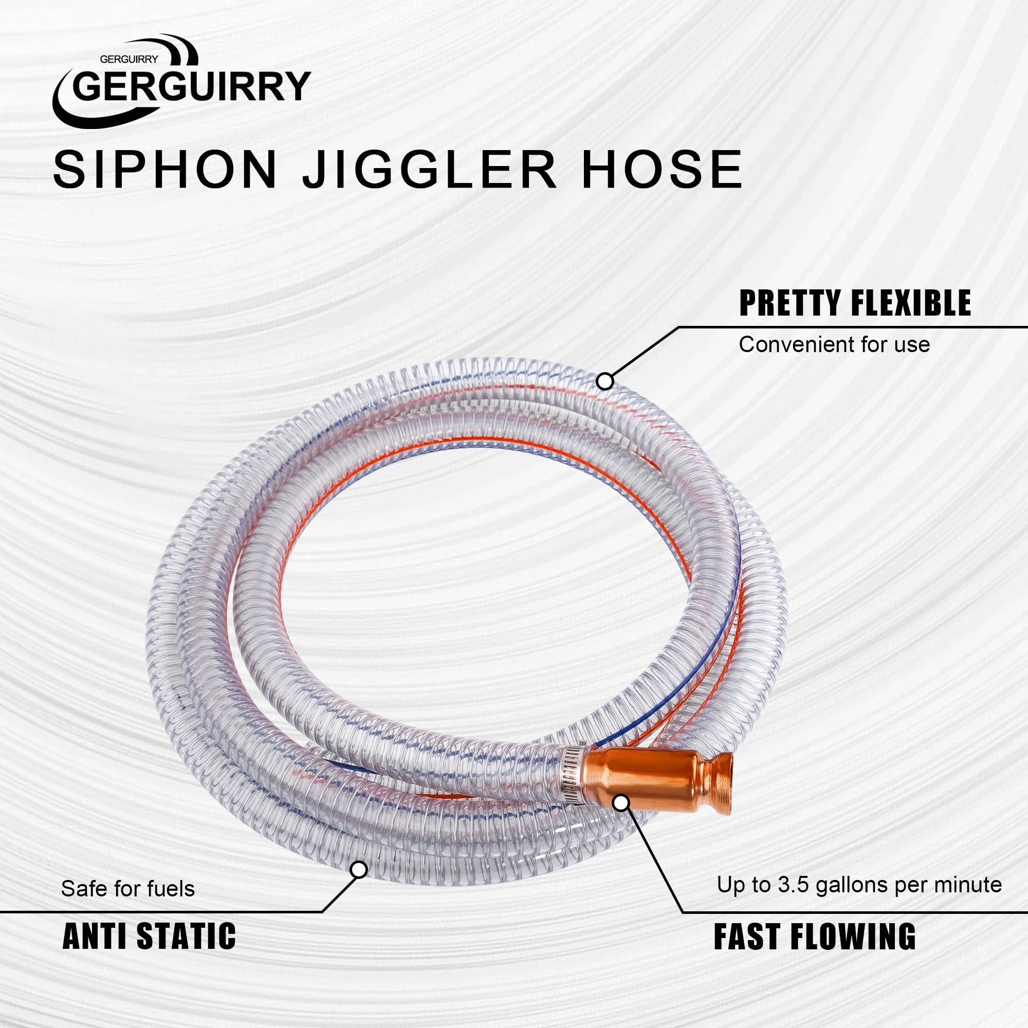 Gerguirry metal buckle and label detail proving secure attachment