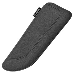 Gescintric left-hand front view showing sleek black pad and fit benefit