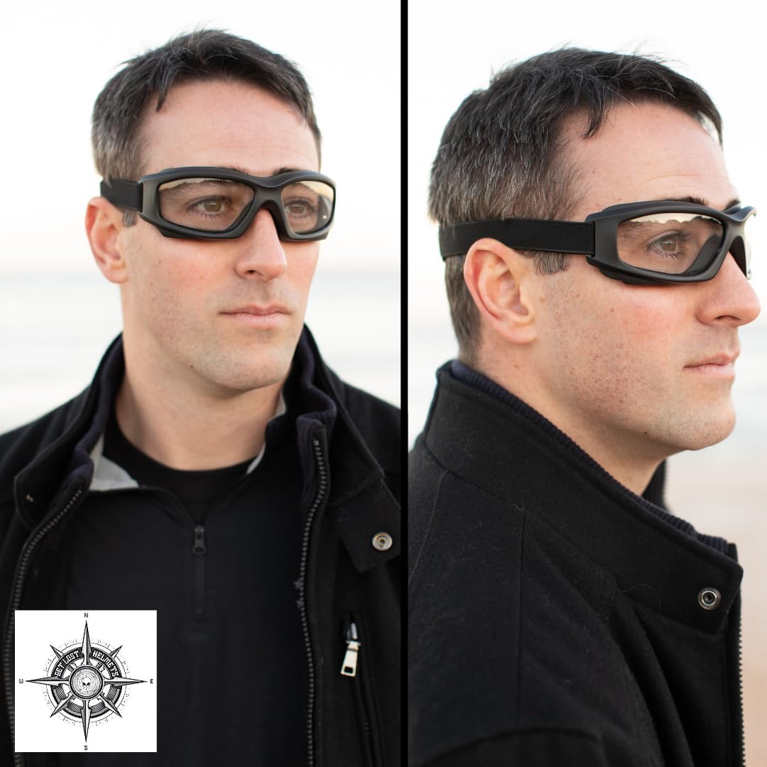 Get Lost Helmets microfiber cloth and pouch showing easy lens care and protection