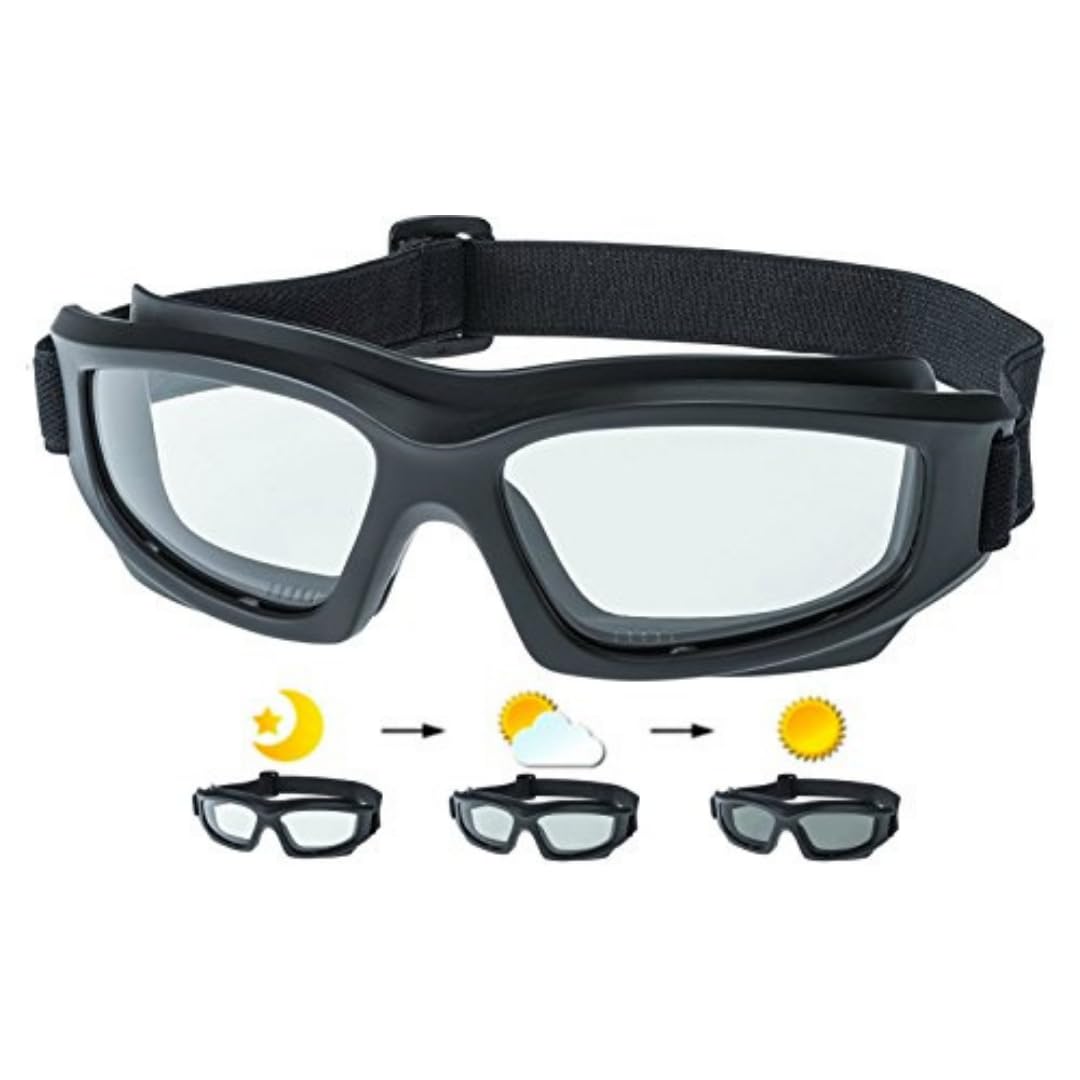 Get Lost Helmets front view showing full goggle design and sturdy frame benefit