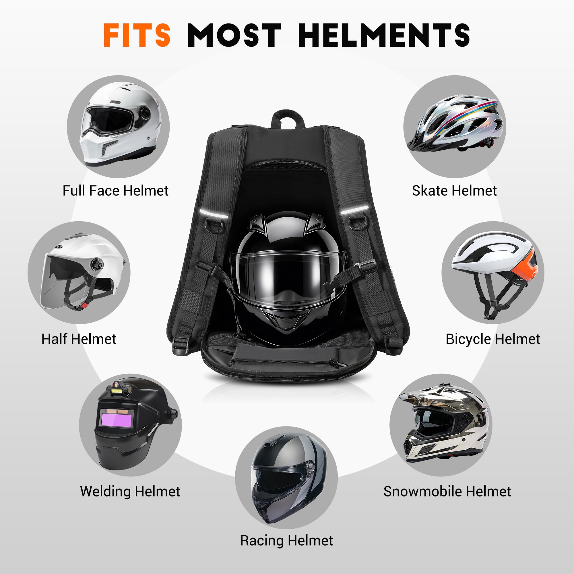 GEVINFA padded back panel and straps providing all-day comfort