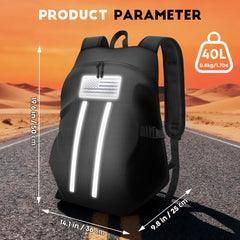 GEVINFA side profile highlighting reflective strips for nighttime safety