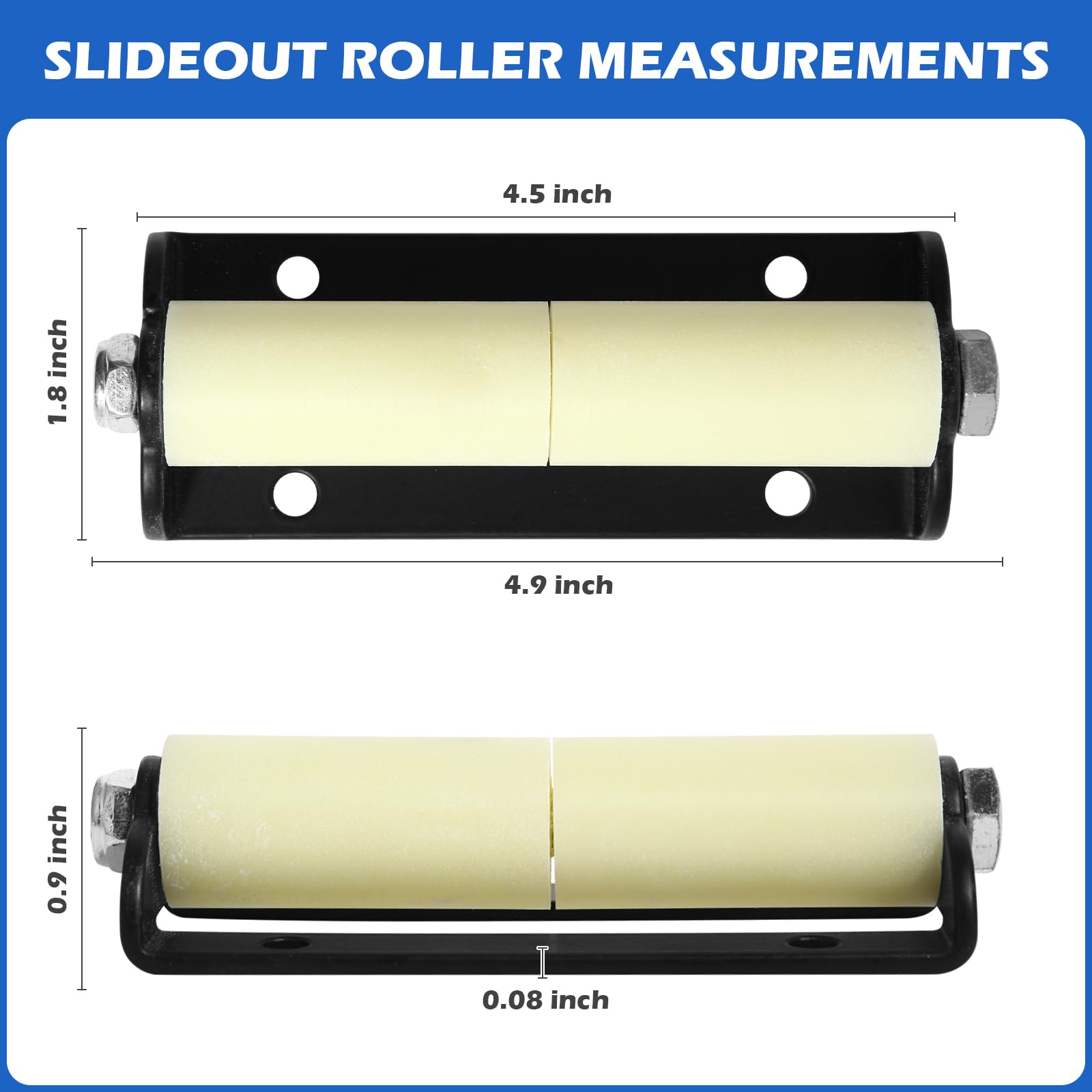 GGTE close-up of nylon roller surface highlighting durable low-friction material benefit