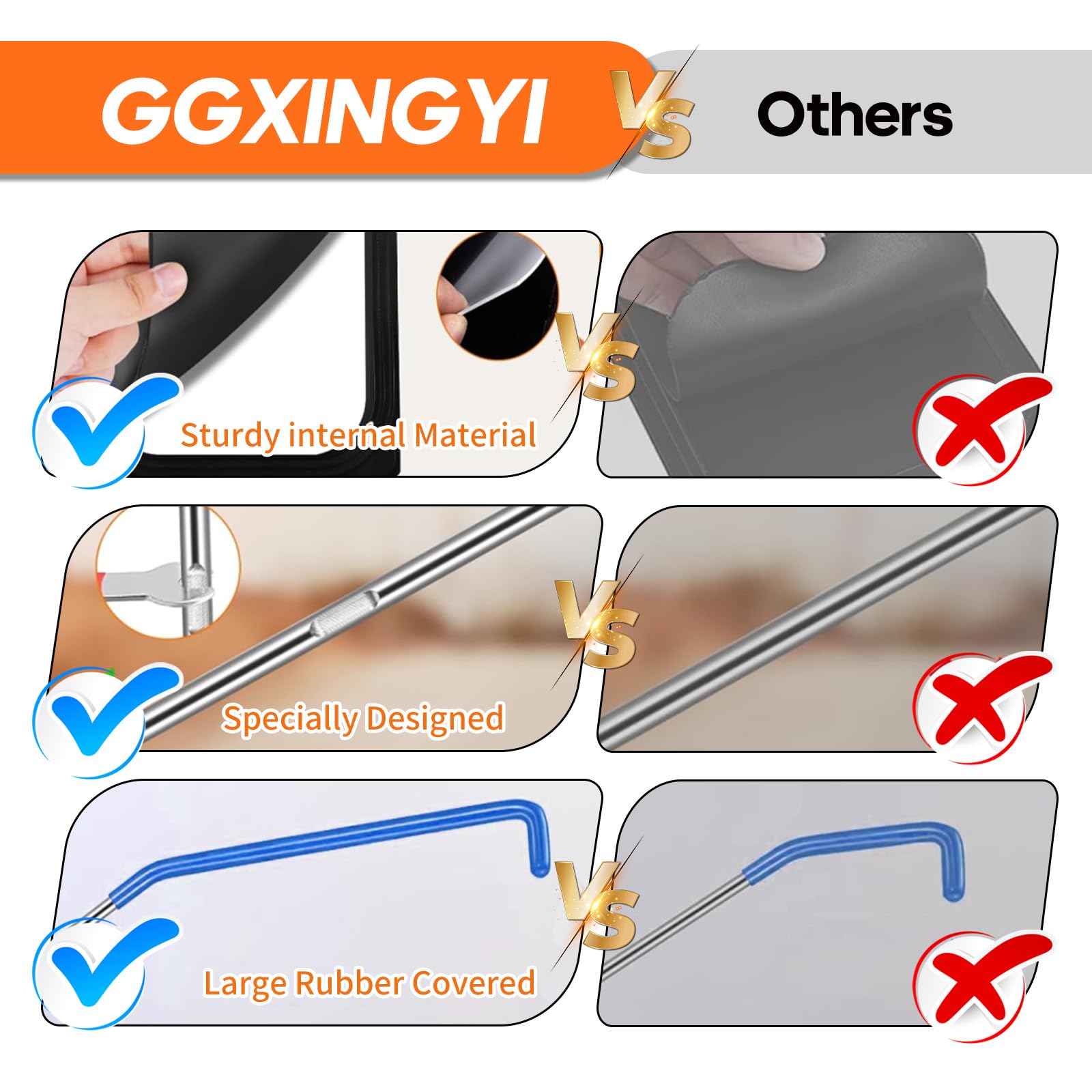 GGXINGYI close-up of segments and screws showing durable stainless construction