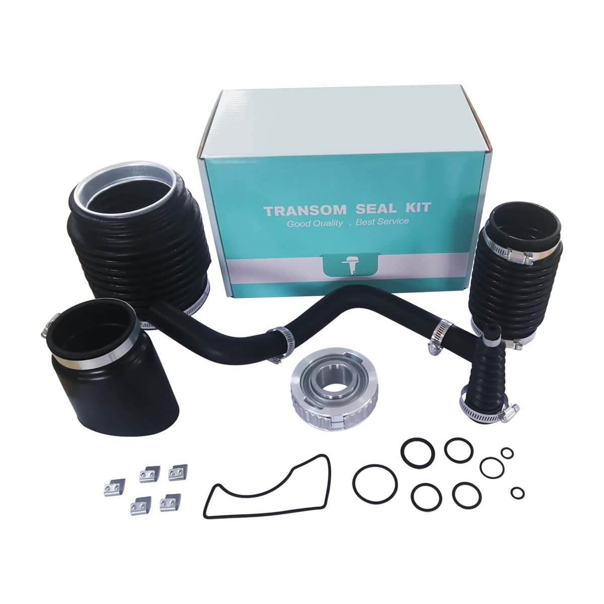 GHmarine bellows kit front packaging showing full contents and fast installation benefit