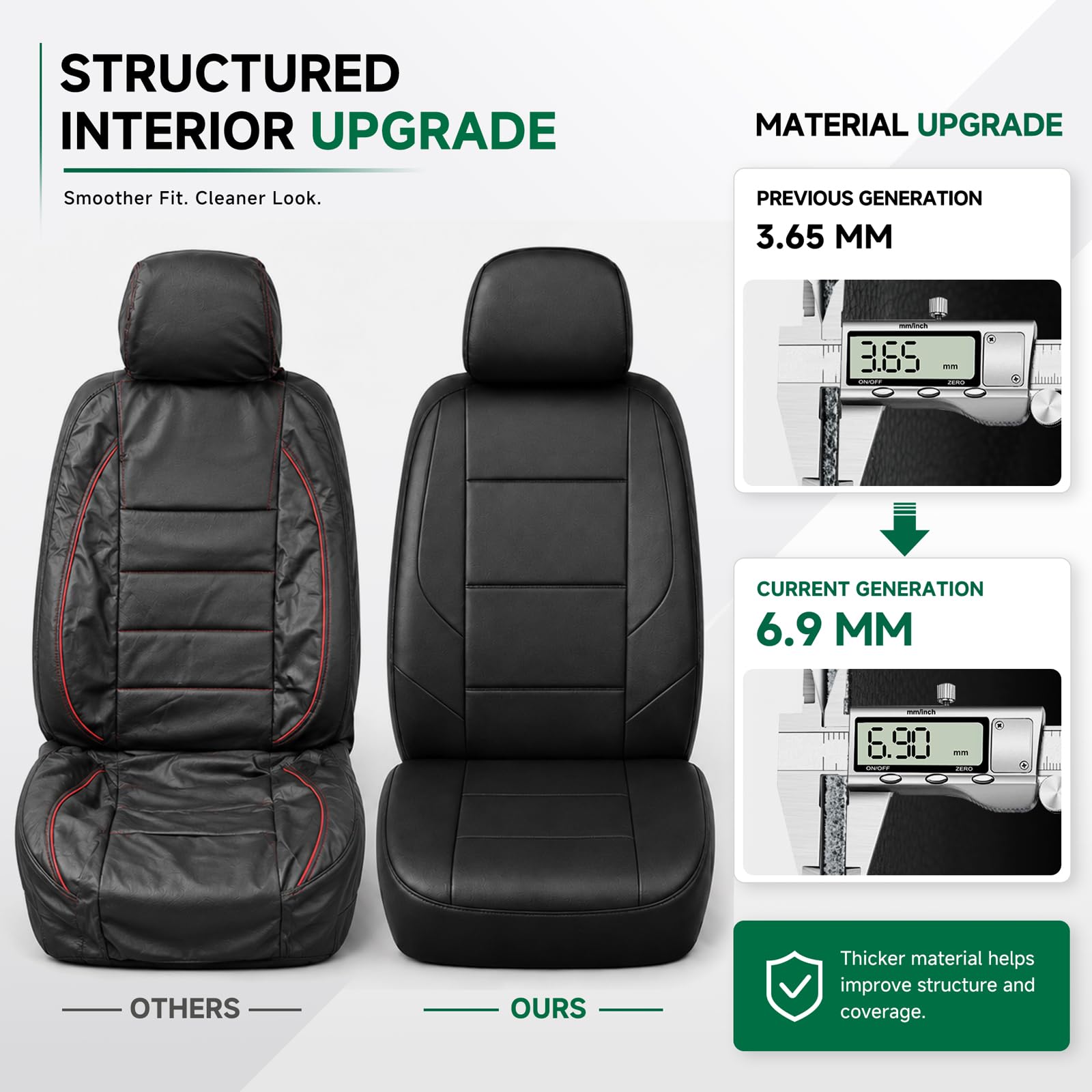 GIANT PANDA non-slip backing detail showing secure fit benefit