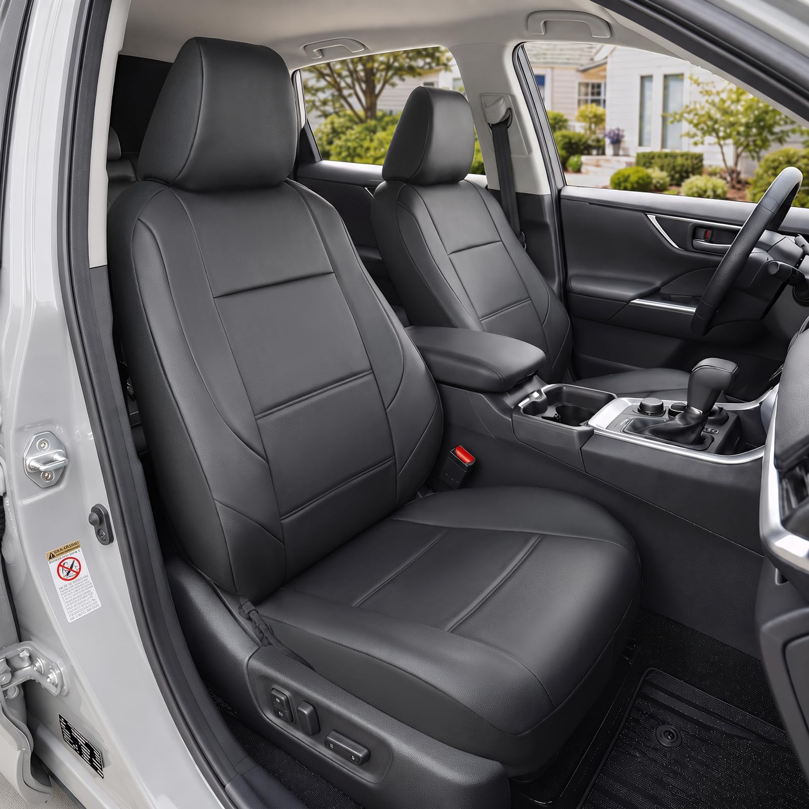 GIANT PANDA full front seat covers showing custom fit and clean look