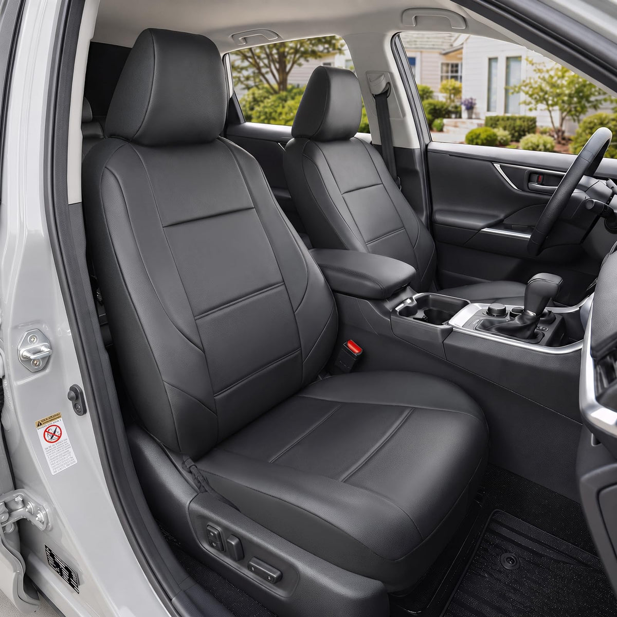 GIANT PANDA full front seat covers showing custom fit and clean look