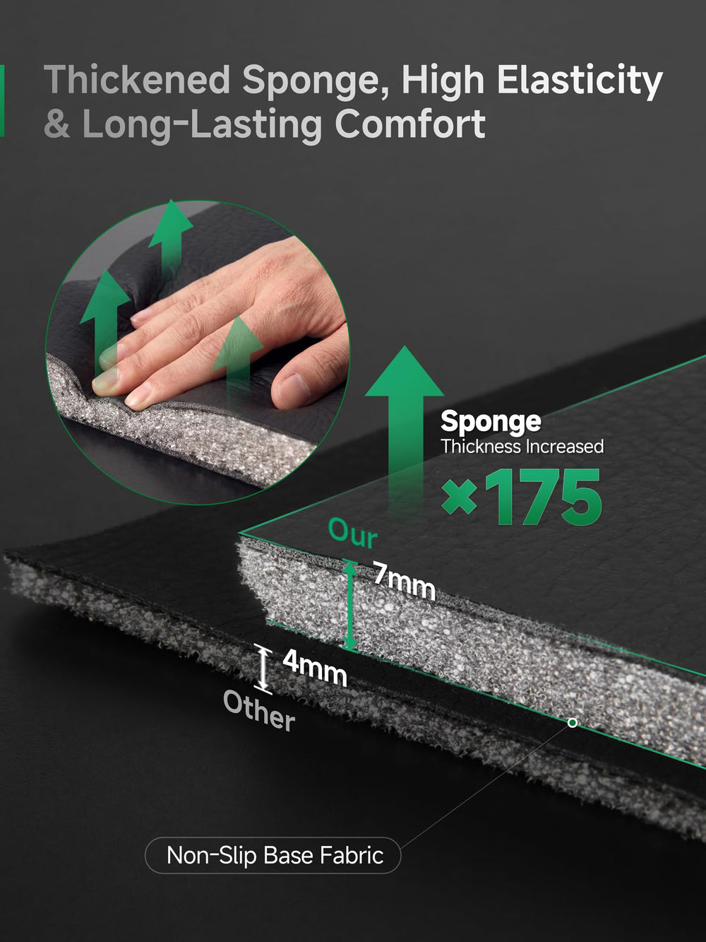 GIANT PANDA covers installed in Nissan Rogue front seats demonstrating fit