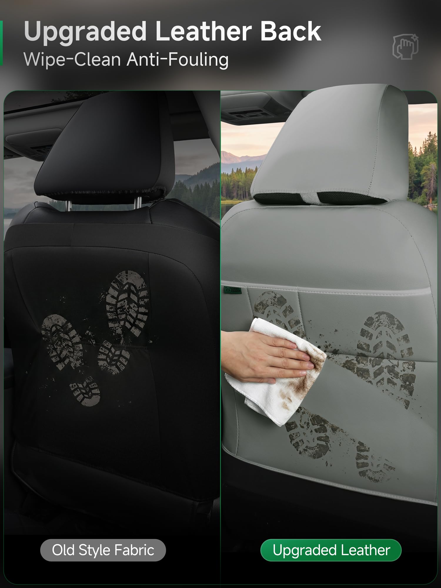 GIANT PANDA scale shot in truck interior showing correct seat coverage