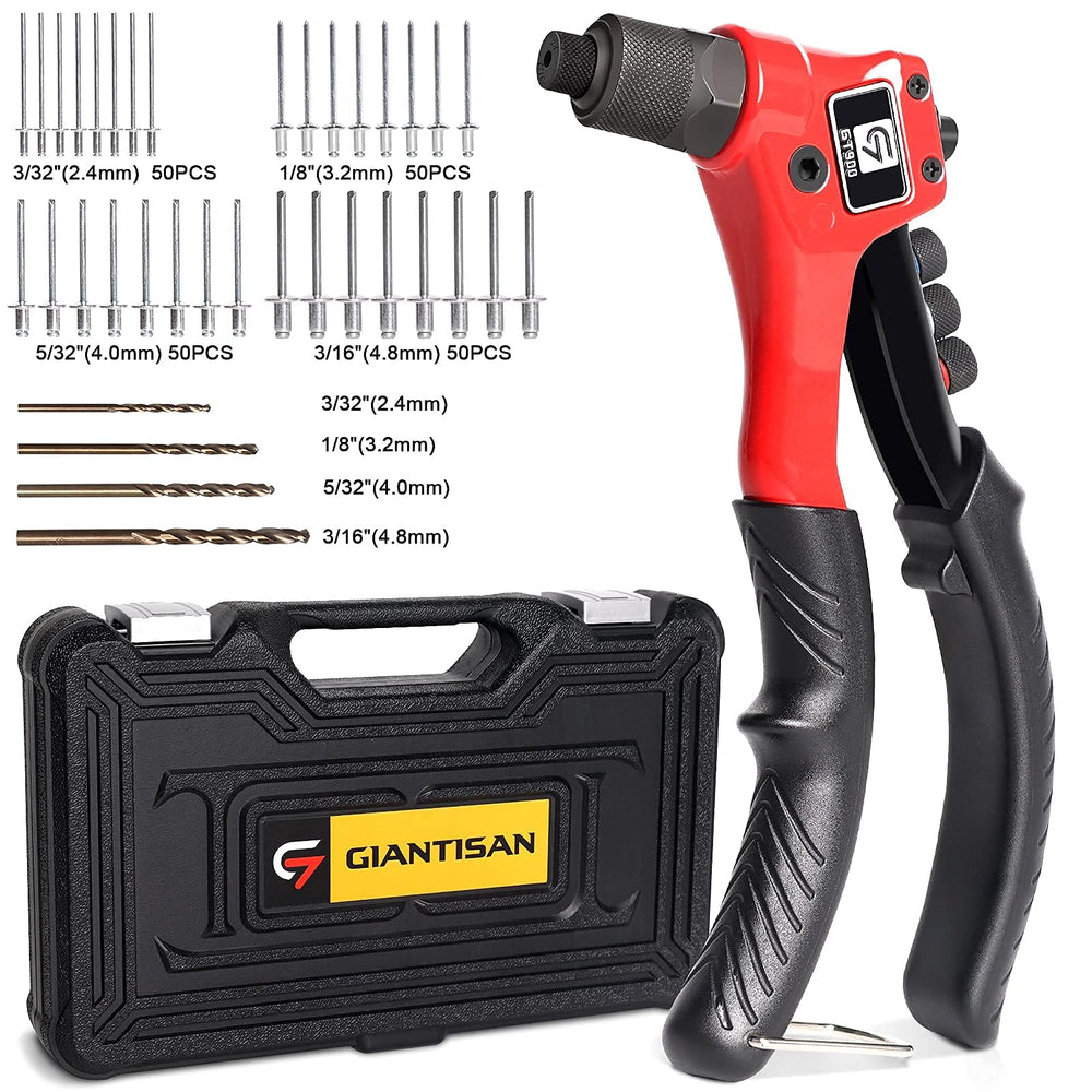 GIANTISAN rivet gun front view showing robust construction and easy grip