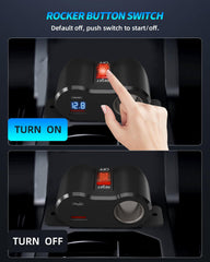 Gibbab mounted in a car dashboard powering devices, convenient in-car power hub