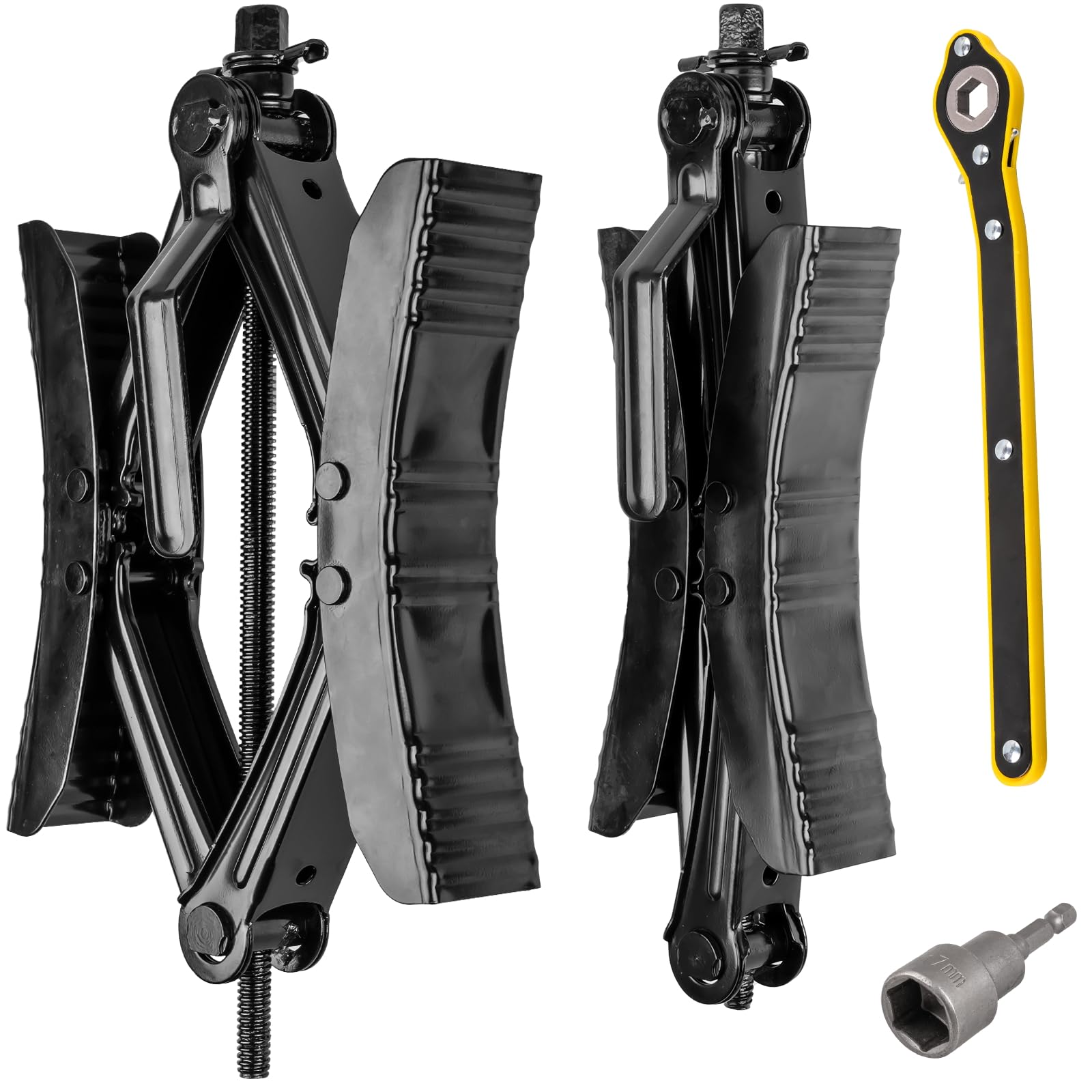 Gickbusus front packaging showing X-shaped wheel chock, clear kit overview