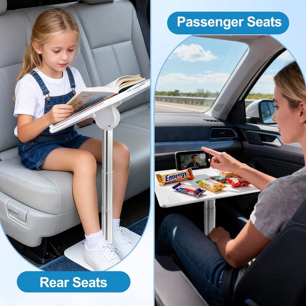 GiftmiyHime car desk set up in passenger seat with laptop demonstrating work-ready benefit