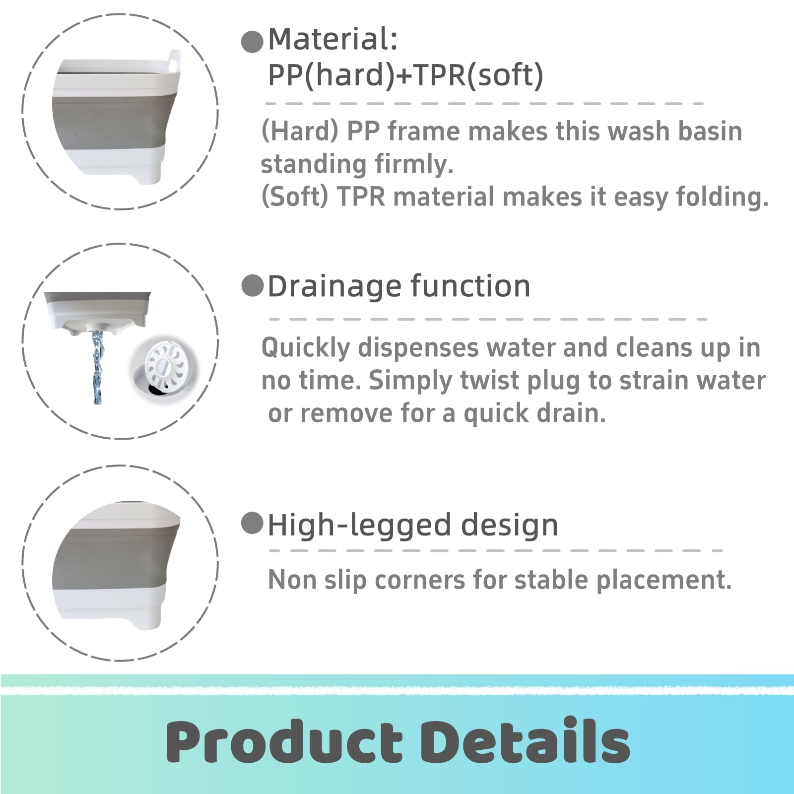 GIMWA basin handle detail highlighting ergonomic grip for secure transport