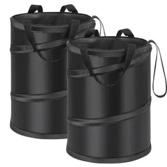 Ginsco front view hanging car trash can keeps cabin tidy