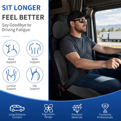 GKTKG non-slip base pattern keeping cushion secure while driving