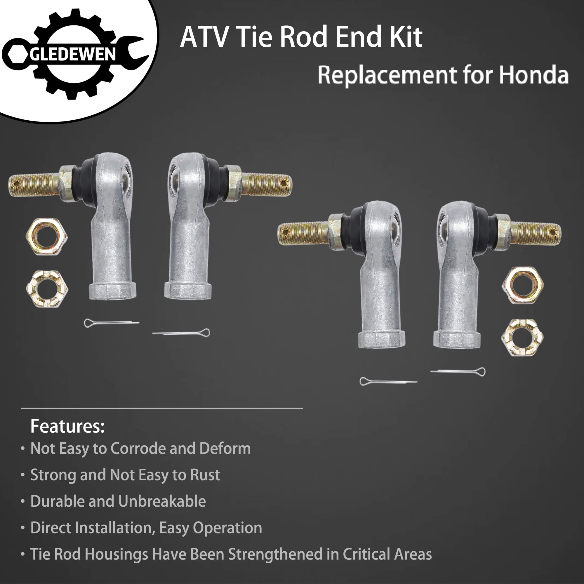 Gledewen tie rod end ball joint stud detail for smooth steering performance