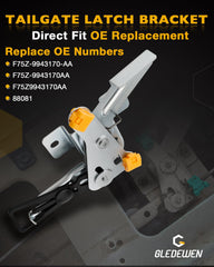 Gledewen side profile of the steel bracket illustrating heavy-duty construction and fit accuracy