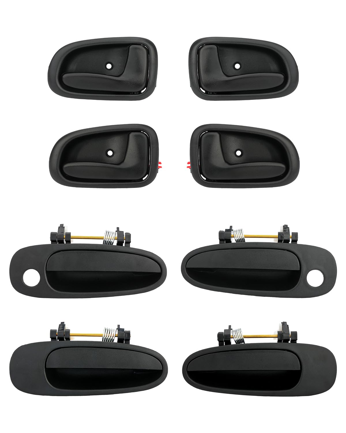 Gledewen front packaging showing full handle kit and included hardware, easy replacement benefit