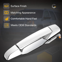 Gledewen handle rear view with mounting points for easy alignment