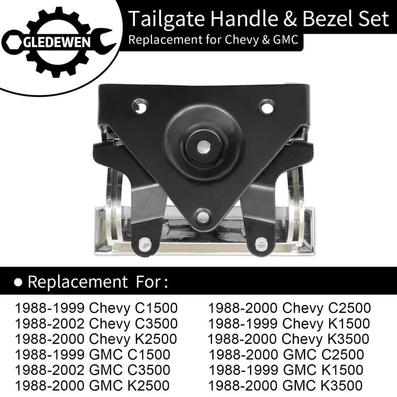 Gledewen handle installed on truck tailgate showing improved appearance and functionality