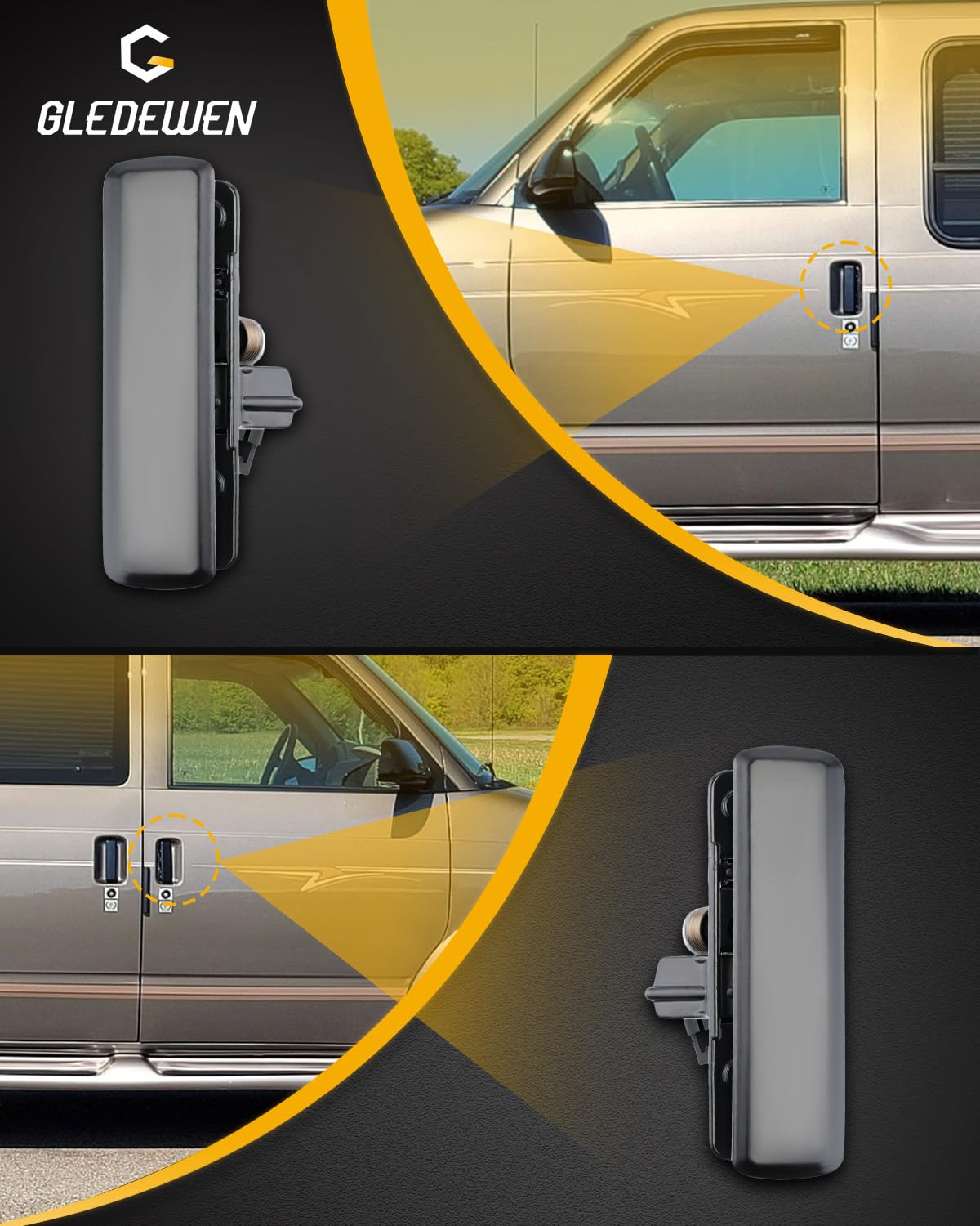 Gledewen detail of mounting points and linkage area showing accurate alignment and straightforward installation