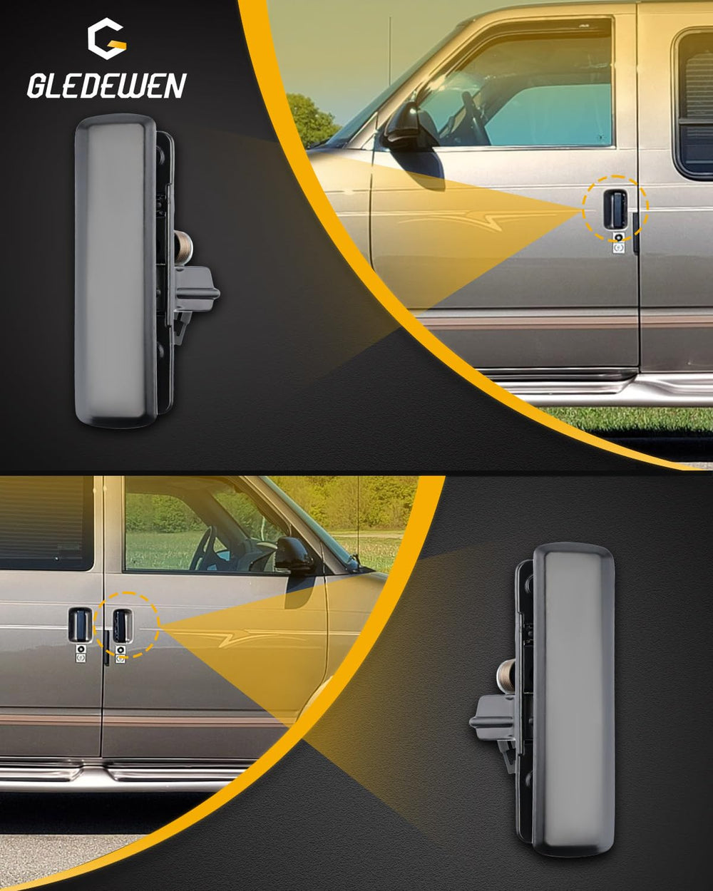 Gledewen detail of mounting points and linkage area showing accurate alignment and straightforward installation
