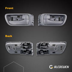 Gledewen handle lock button detail showing smooth operation and fit