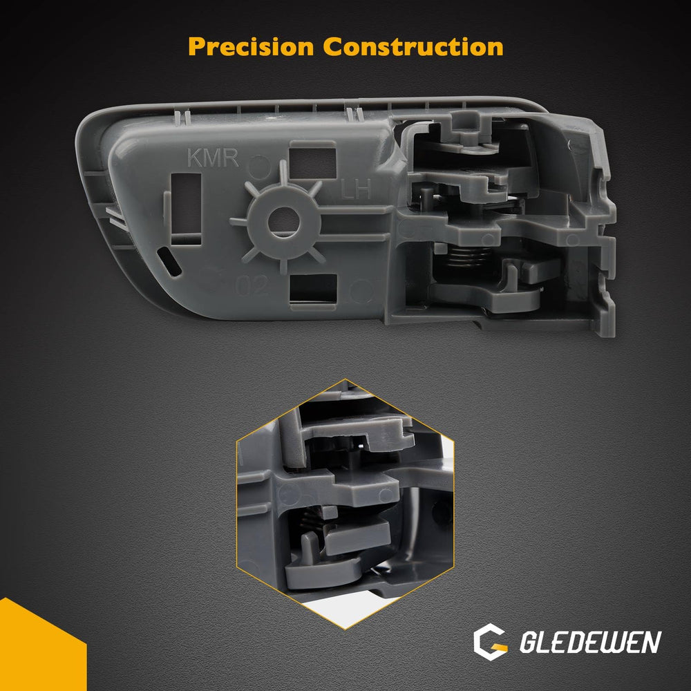 Gledewen driver-side handle installed demonstrating OEM-style replacement