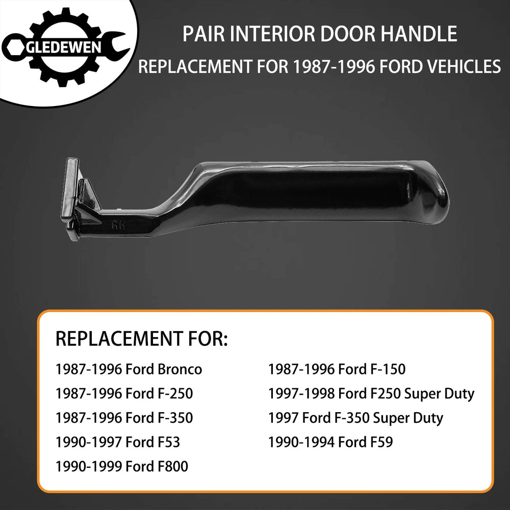 Gledewen handle installed in vehicle door demonstrating correct OEM-style operation