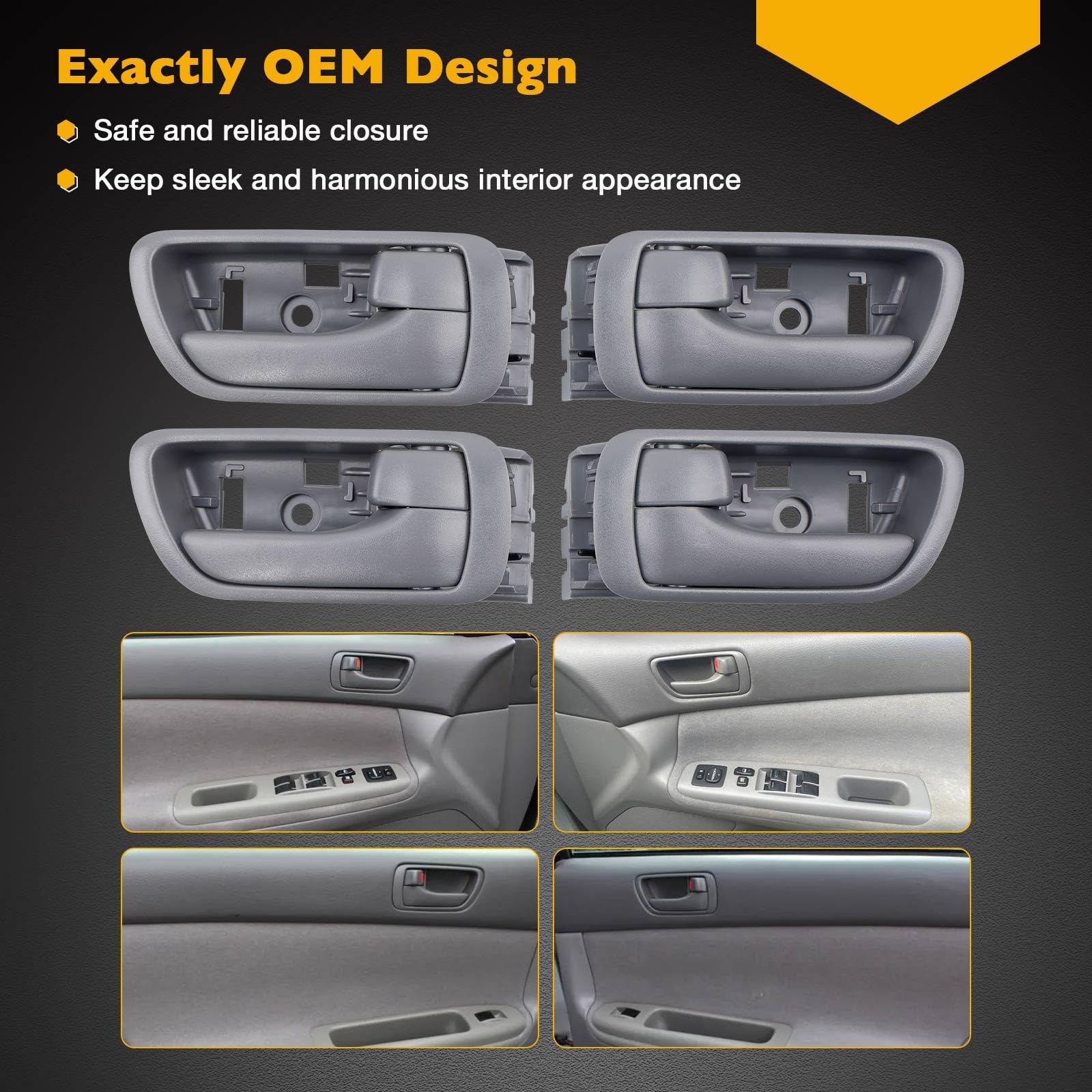 Gledewen rear passenger handle fitted showing consistent appearance