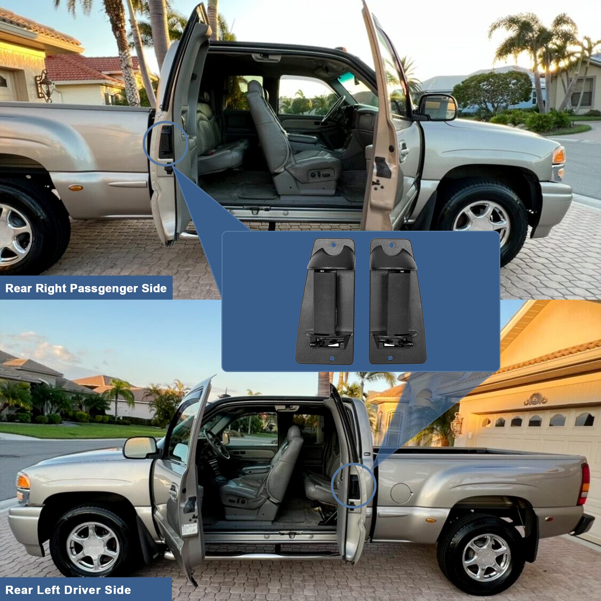 Gledewen installed on Sierra rear door in lifestyle scene showing improved usability and appearance