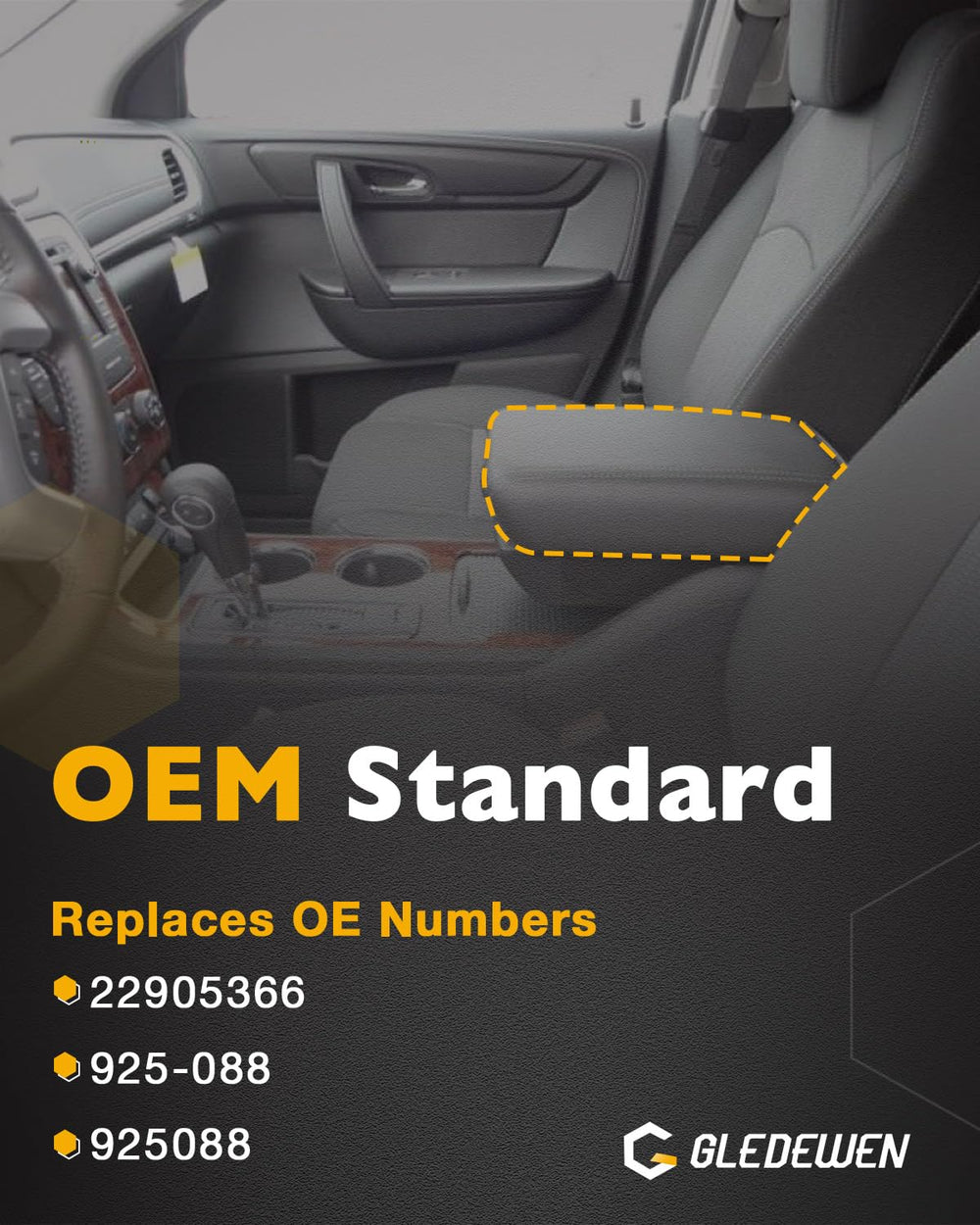 Gledewen mounted in vehicle console illustrating precise fit and immediate upgrade