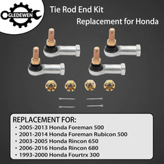 Gledewen tie rod close-up of threaded end for secure fit and easy adjustment