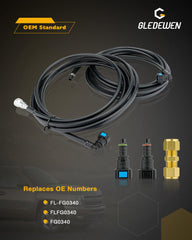 Gledewen vent line with metal connector displaying secure attachment