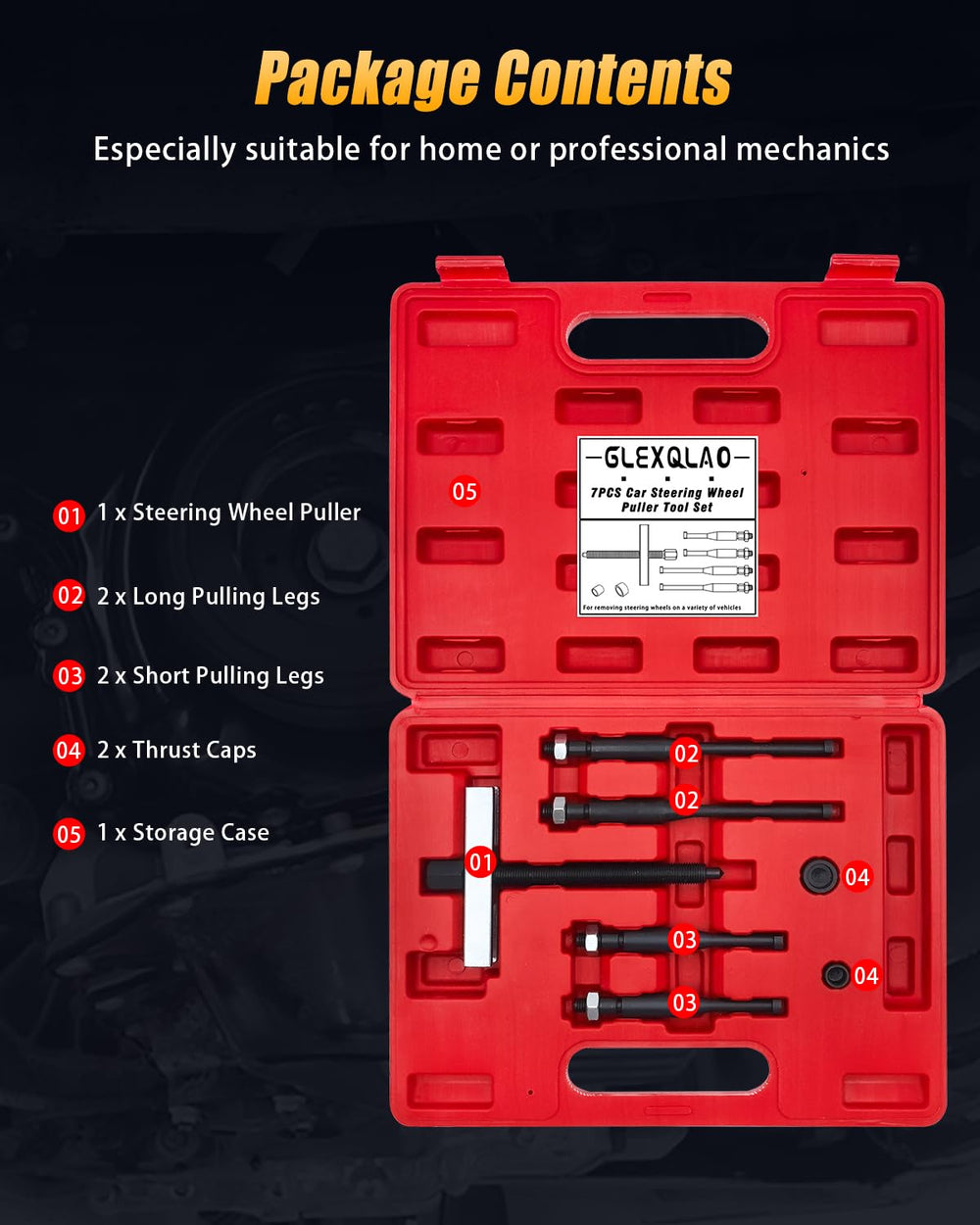 GLEXQLAO next to wrench showing compact size and portability