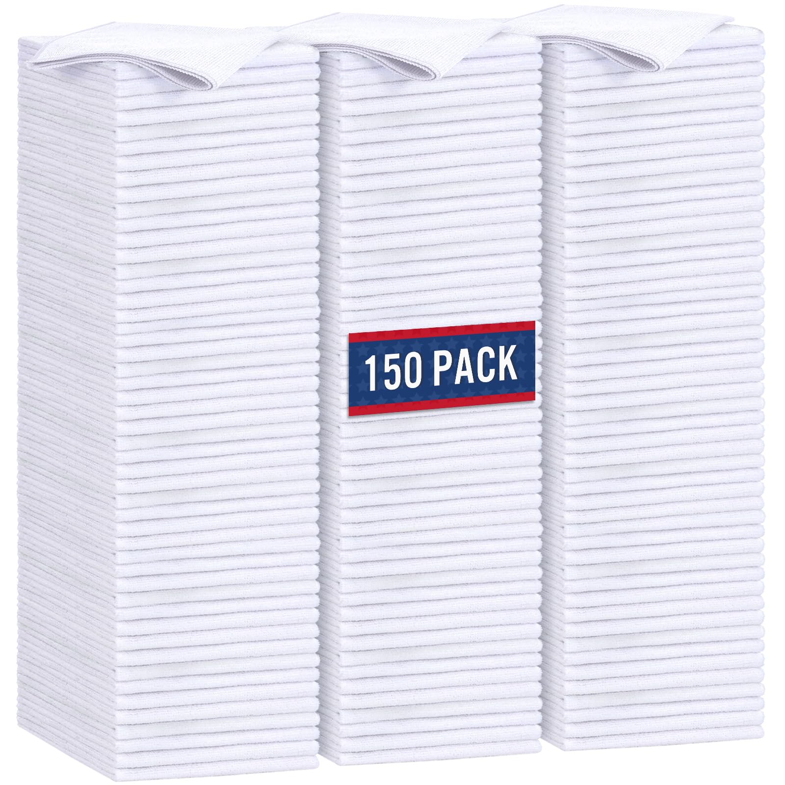 GLIMGLINT front packaging showing 150-count towels and brand for bulk convenience