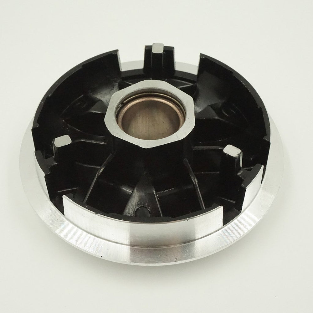 Glixal variator installed on scooter clutch demonstrating crisper acceleration