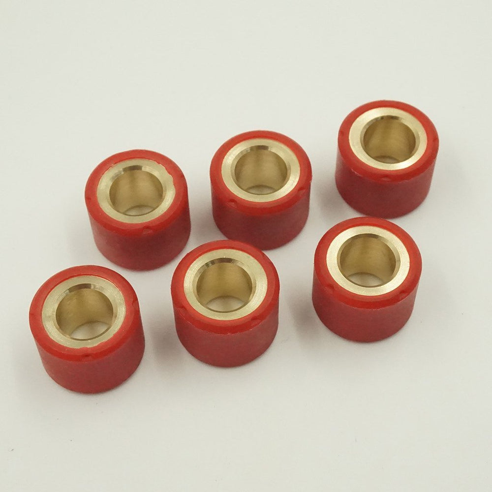 Glixal rollers next to ruler illustrating 18x14mm size for tuning precision
