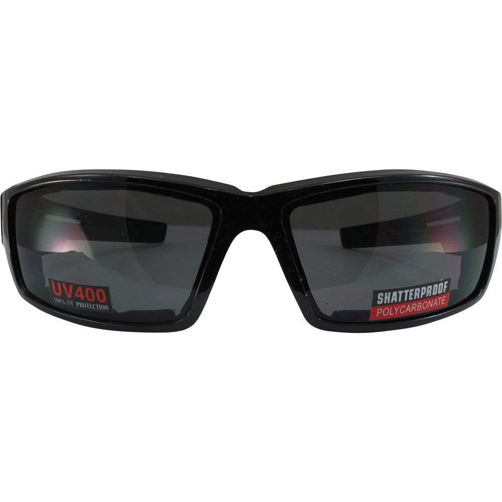 Global Vision smoke lens close-up highlighting glare reduction for daytime riding