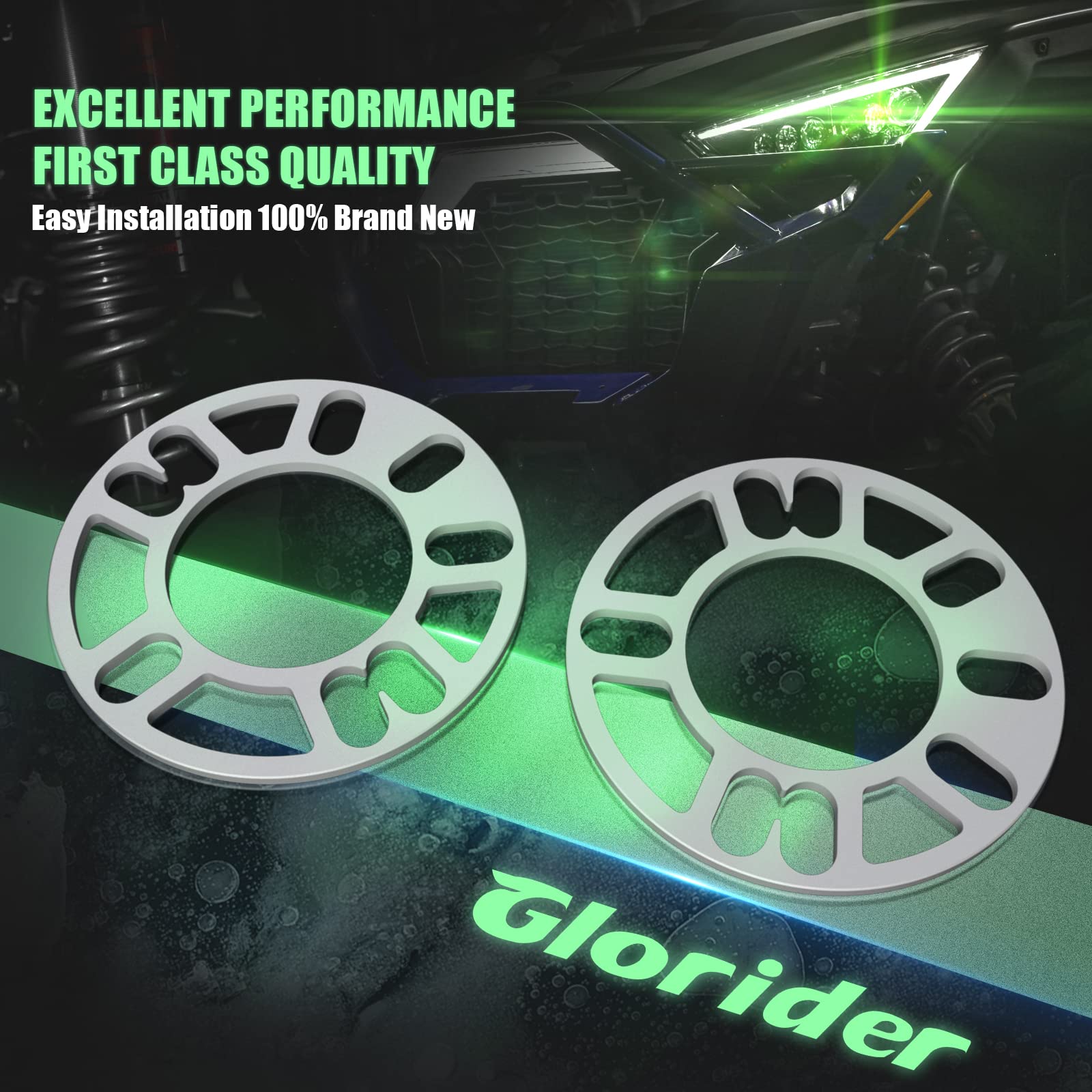 glorider spacer next to ruler showing dimensions for accurate fitment benefit
