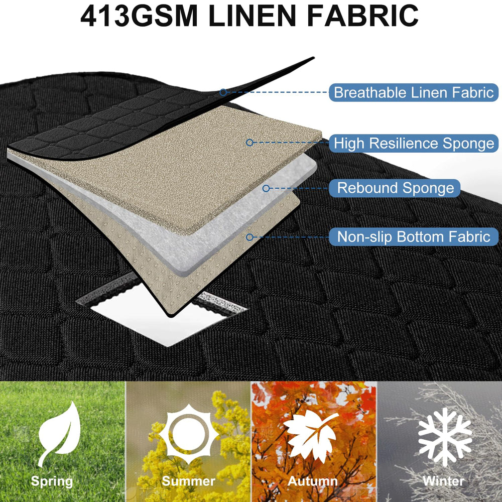 Gloserin anti-slip silicone dots detail preventing cover movement for safety