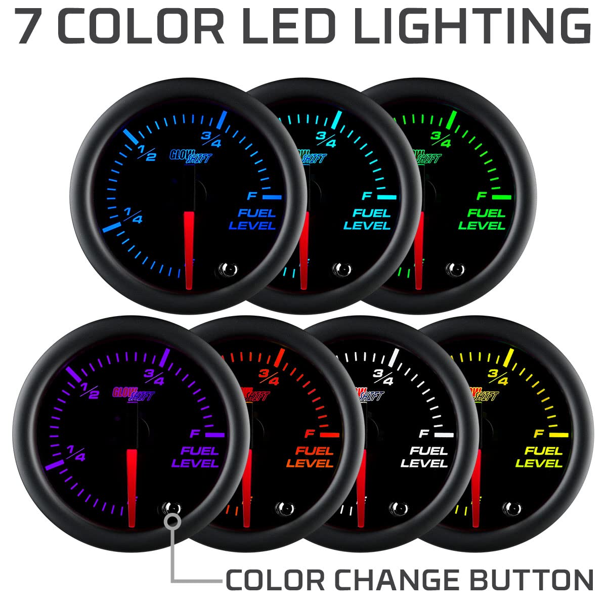 GlowShift installed in a car dash showing coordinated lighting benefit