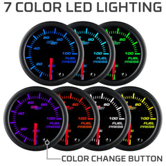 GlowShift installed in vehicle dash, provides clear fuel readings