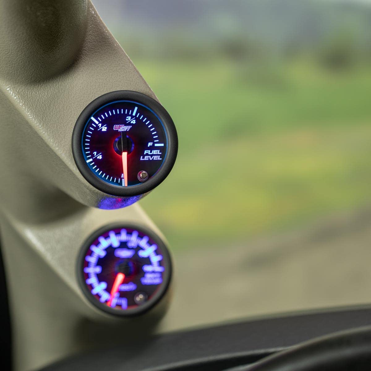 GlowShift side shot of aluminum housing demonstrating durable construction benefit