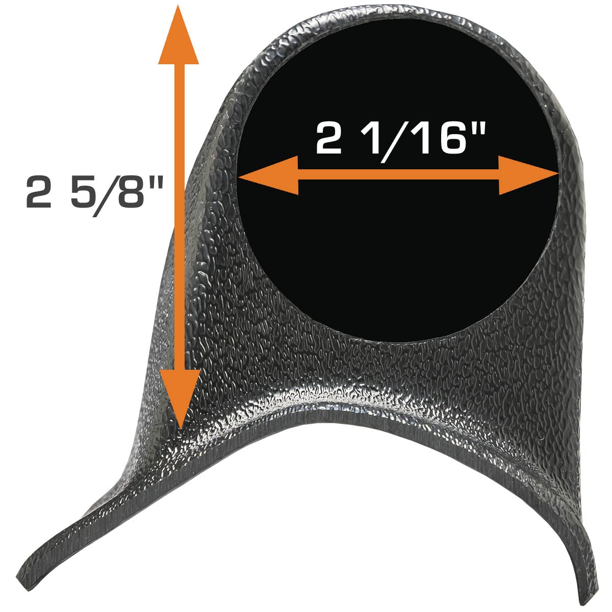 GlowShift installed on vehicle A-pillar showing three gauges, enhances driver monitoring