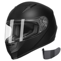 GLX GX11 front view with tinted visor for glare reduction and improved focus